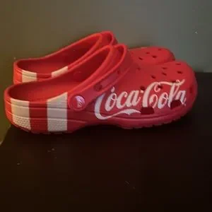Coca-Cola crocs red and white size 8 for mens size s-l400.jpg main image 2